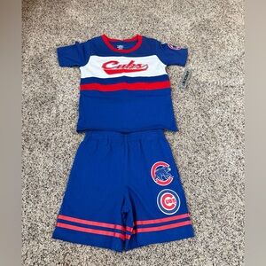 NWT Genuine Stuff Chicago Cubs Toddler 2 Piece Short Set - Size 5/6